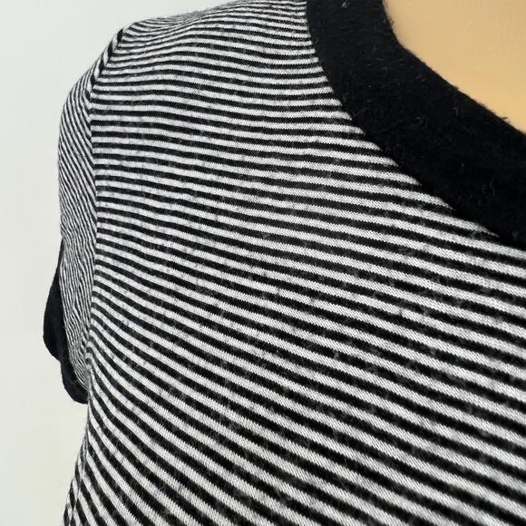 Ringostone MEDIUM Black Striped Panda Donut Worry Crop Baby tee Shirt T-Shirt - Picture 5 of 6